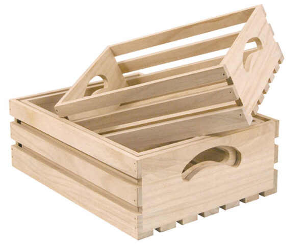 Wooden Slatted Trays