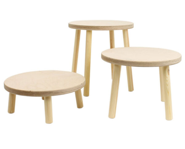 Wooden Display Stool Risers