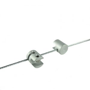 satin silver panel clamps