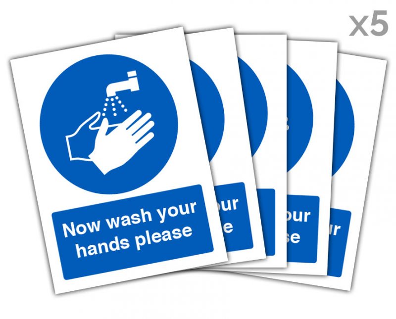 Now Wash Hands Panel