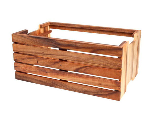 Acacia Rustic Crate Stand