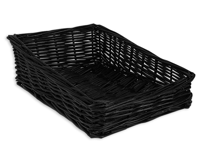 Black Wicker Baskets, MERCHANDISERS, WICKER