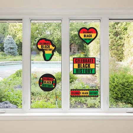 Black History Window Clings