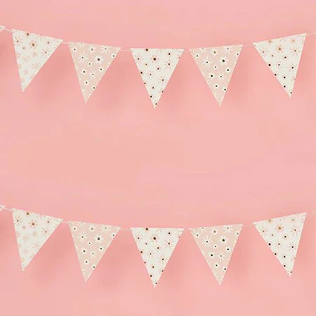 daisy paper bunting