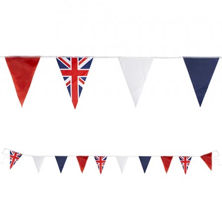 VE Union Jack Fabric Bunting