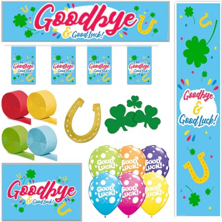 Goodbye & Good Luck Decoration Pack