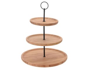 3 Tiers Bamboo Cake Stand