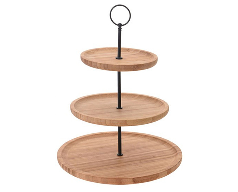 3 Tiers Bamboo Cake Stand