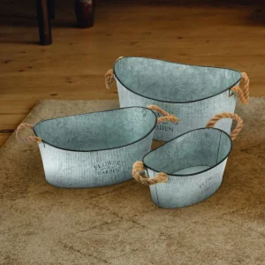 corrugated flower buckets 3