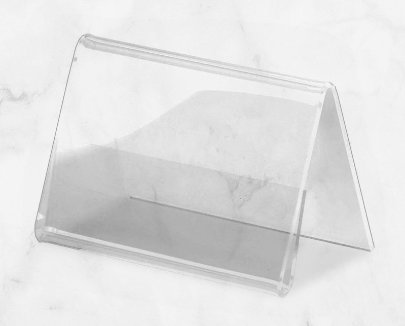 ACRYLIC TENT CARD HOLDER