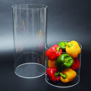 Clear Acrylic Tube Display