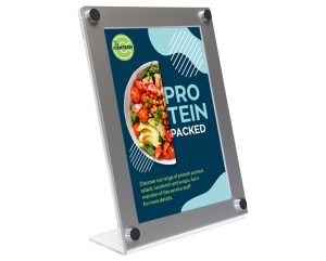 Coloured Border Acrylic Menu Holders