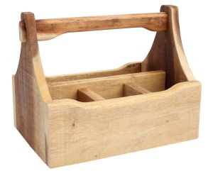 Acacia Wood Table Tidy