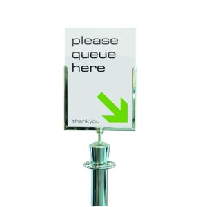 A4 Cafe Barrier Display Frame
