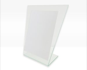 Glass Effect Acrylic Menu Holder