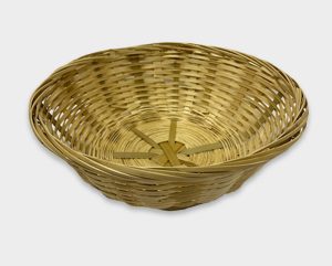 natural wicker bread basket