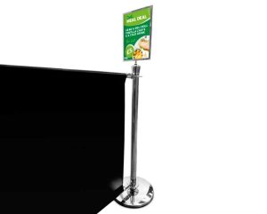 Post and Base with A4 Poster Holder