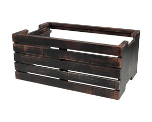 Black Rustic Crate Stand