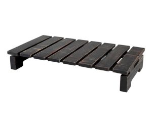 Black Slatted Riser
