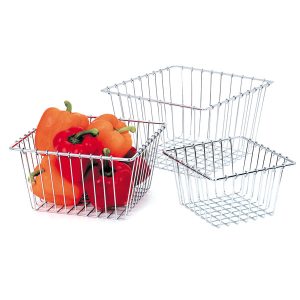 Large Chrome Wire Basket