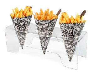acrylic chip cone holder
