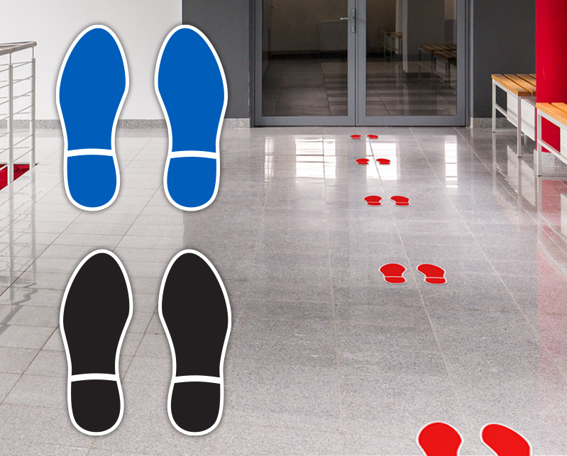 Footprint Floor Stickers