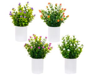 Set of 4 Assorted Flowers