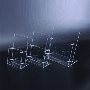 Free Standing Leaflet Dispenser With Steel Holders
