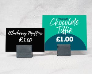 Slate Block Card Holder