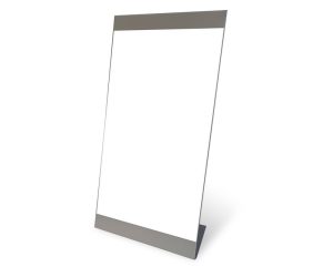 Silver Sprayed Metal Menu Holder