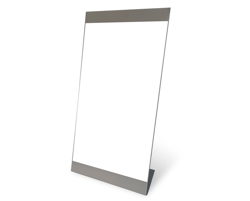 Silver Sprayed Metal Menu Holder