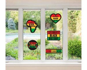 Black History Window Clings