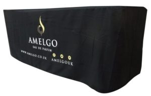 Black tablecloth