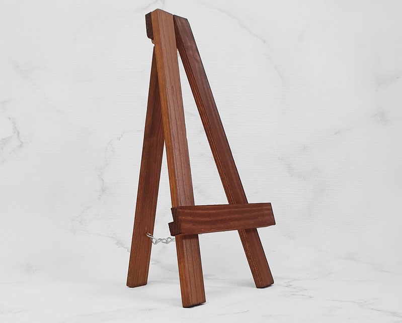 dark wood easel
