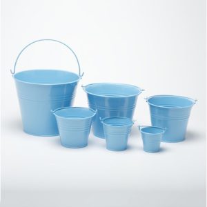 blue buckets