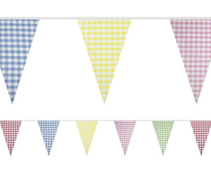 Gingham Fabric Bunting - 8m