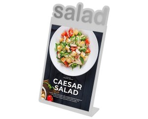 A4 Profile Cut Acrylic Menu Holder