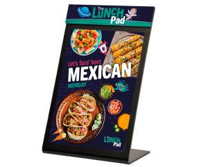 Branded Header Acrylic Menu Holder