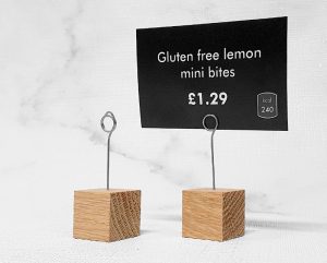 Wood Cube Card Holder