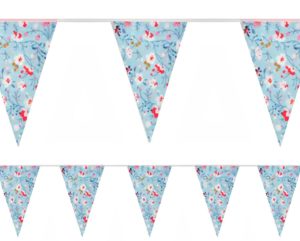 Blue Floral Bunting