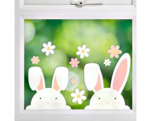 Easter Bunny Window Stickers