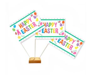 Happy Easter Table Flags