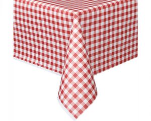 Gingham Plastic Table Covers